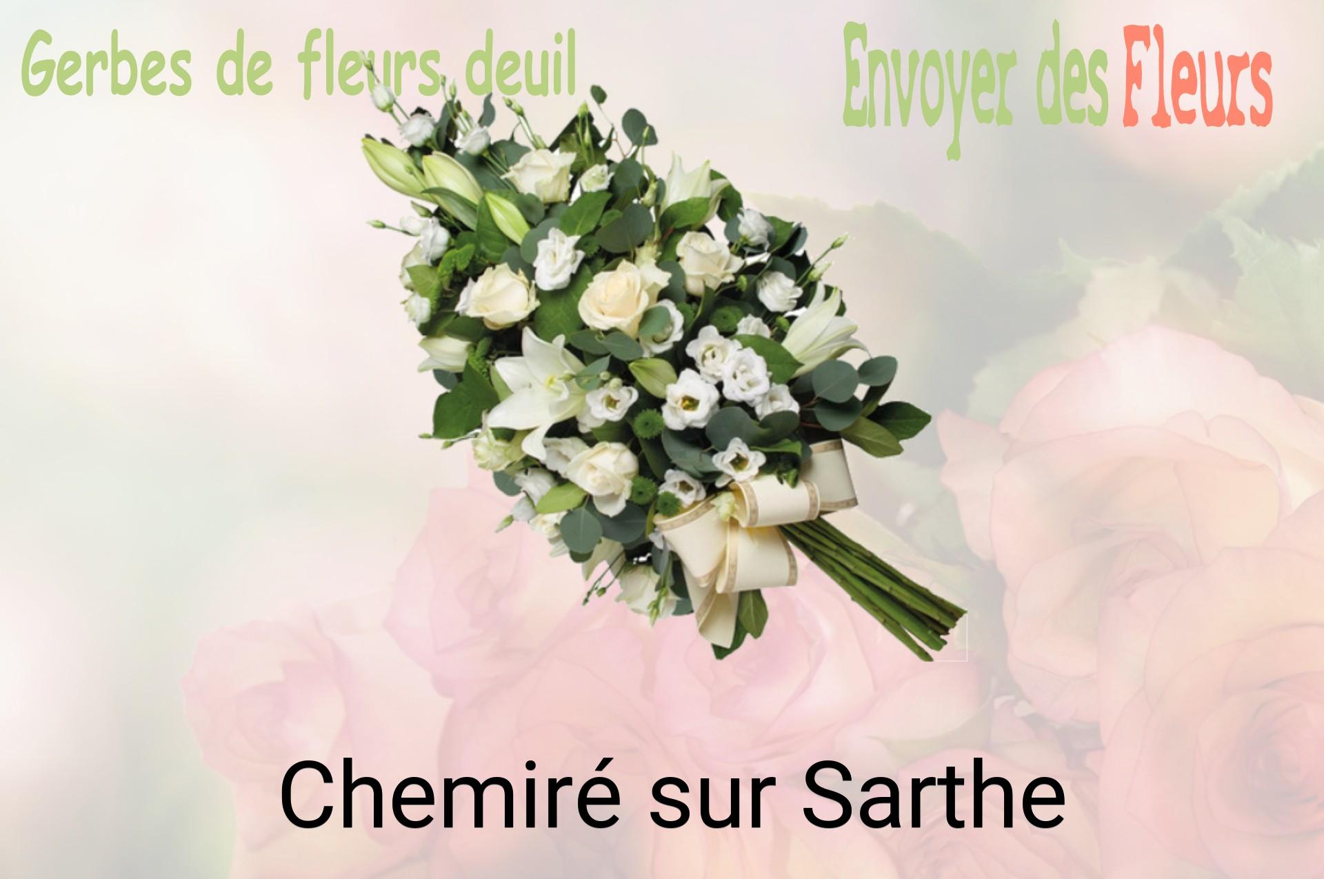 Gerbe de fleurs de deuil livrée à Chemiré-sur-Sarthe